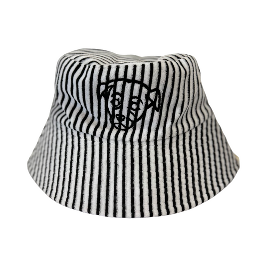 Pin Stripe Terry Cloth Saki Bucket