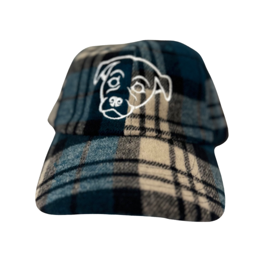 Plaid Saki Dog Dad Hat
